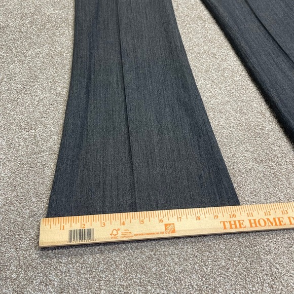 Theory womens bootcut dress pants sz 6 gray wool blend trousers business casual - Picture 4 of 12